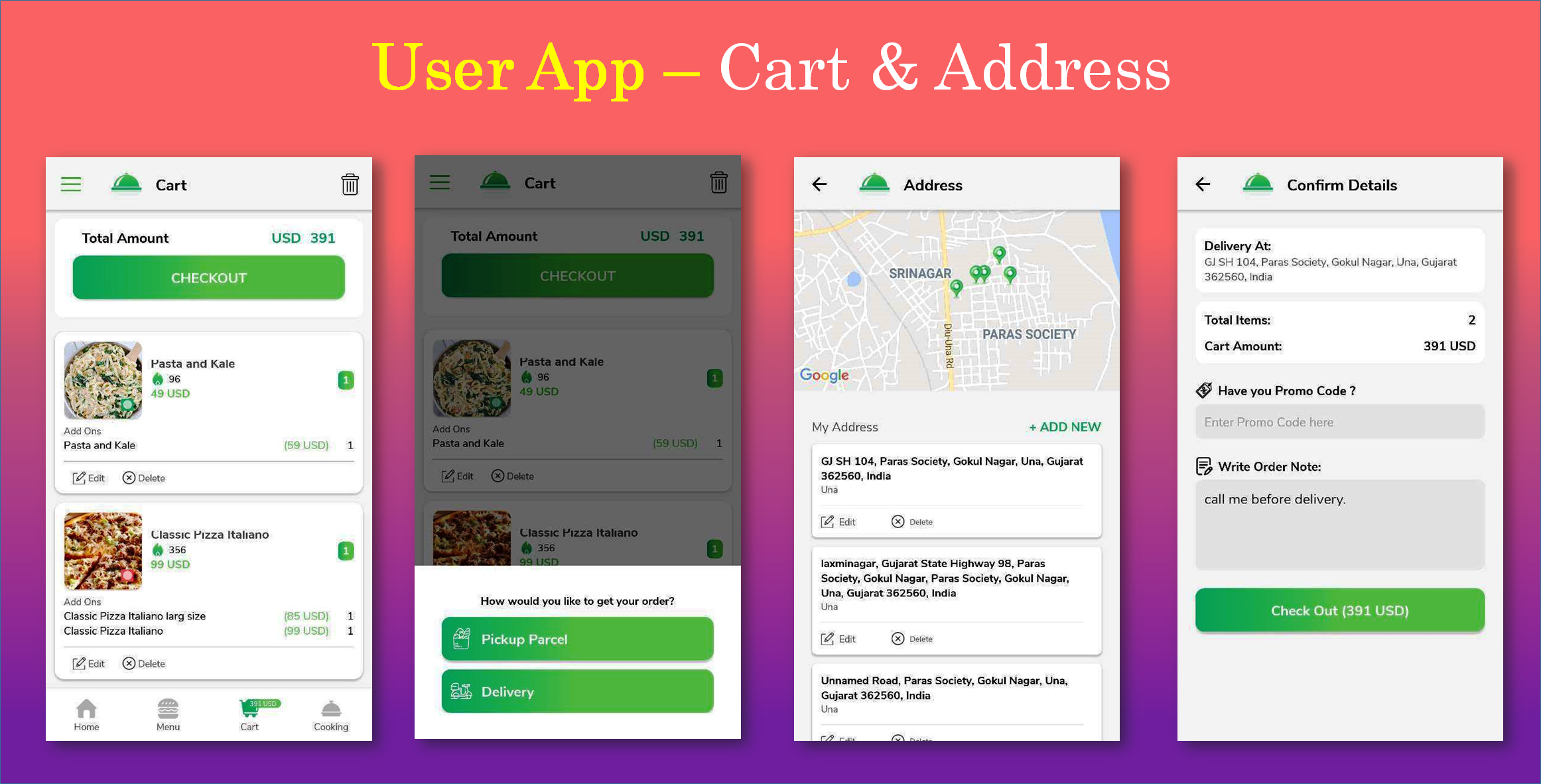 Single Restaurant Food Order Flutter full product Android & IOS